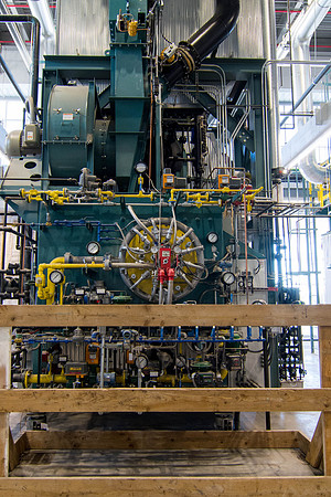 Construction is finishing up at the new heating plant, and the building will soon be operational.