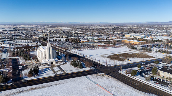 Winter Aerials of Rexburg - Dec 2025