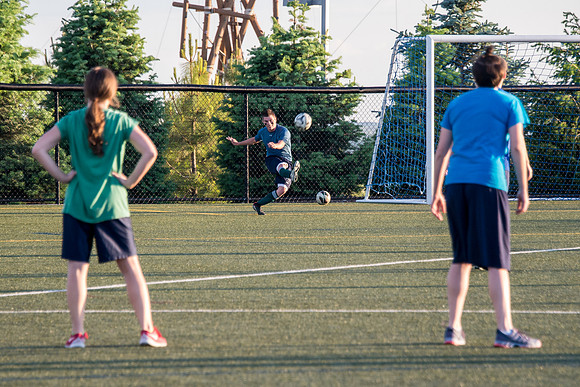 Ward Teams play Rec Soccer.