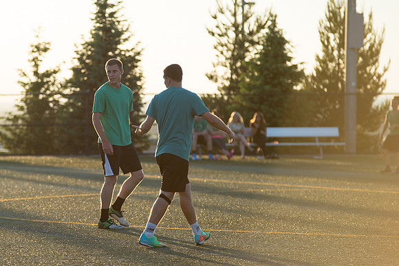 Ward Teams play Rec Soccer.