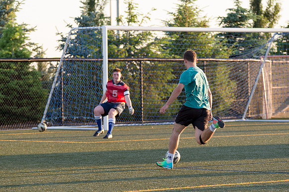 Ward Teams play Rec Soccer.