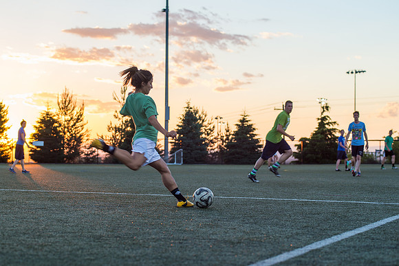 Ward Teams play Rec Soccer.