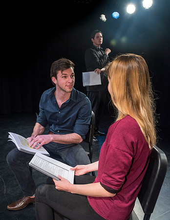 The theater department performs readings as part of the Ibsen Series.