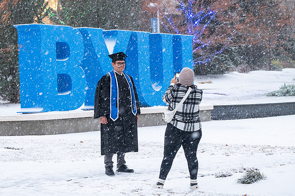 Candids for Graduation in the Snow
