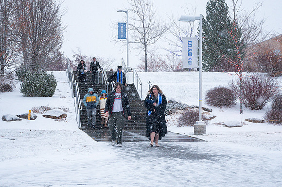 Candids for Graduation in the Snow