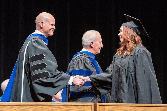 Graduates during convocation of the College of Physical Sciences and Engineering.