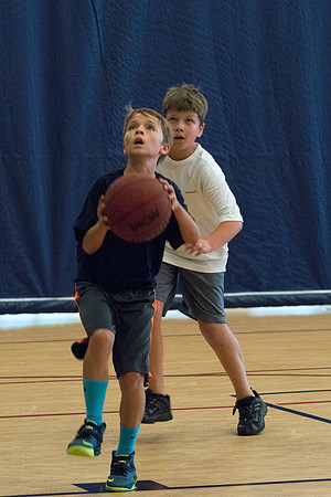 Early morning basketball.