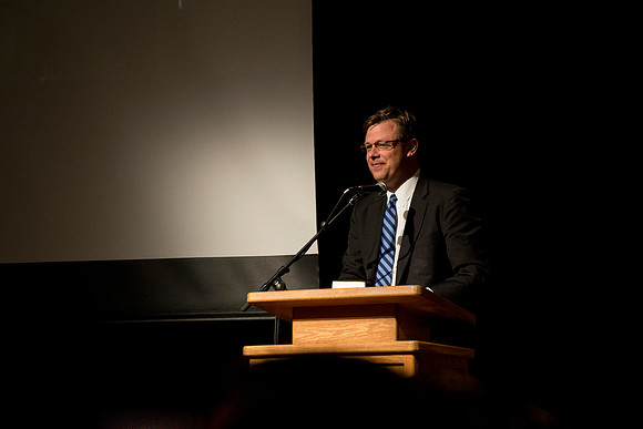 President Gilbert shared his remarks to close the banquet.
