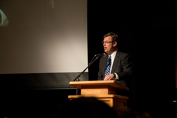 President Gilbert shared his remarks to close the banquet.