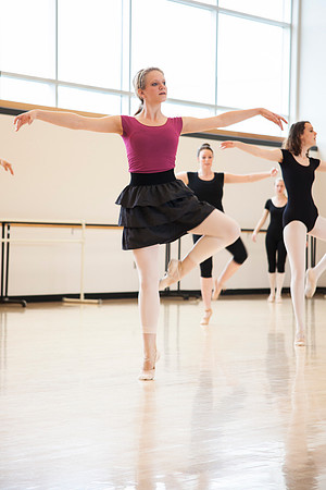 A ballet dance class taught by Patricia Dienhart.
