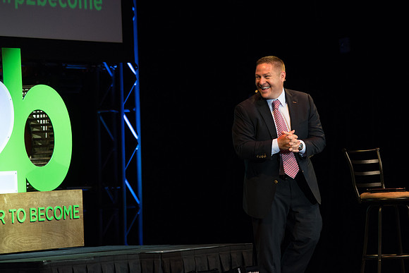 Randy Garn,Co-Founder of Hero Partners, speaks at Power to Become.