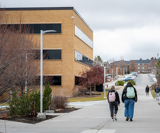Students Walking on Campus - Winter 2026