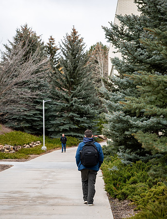 Students Walking on Campus - Winter 2026