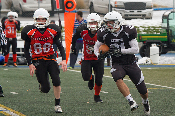 It was a constant battle on the turf for the championship title as the Knights took on the Hurricanes. The Knights were able to hold the Hurricanes as they played in overtime, with the final score bei