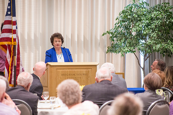 A breakfast celebrating the Wilkins family for their years of service to Ricks College and BYU-Idaho.