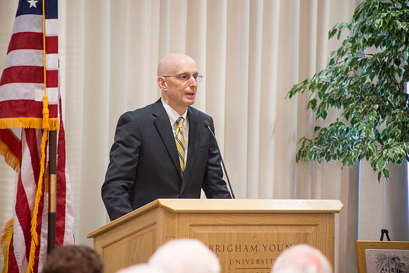 A breakfast celebrating the Wilkins family for their years of service to Ricks College and BYU-Idaho.