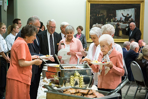 A breakfast celebrating the Wilkins family for their years of service to Ricks College and BYU-Idaho.