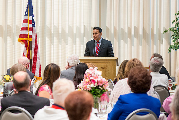 A breakfast celebrating the Wilkins family for their years of service to Ricks College and BYU-Idaho.