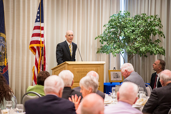 A breakfast celebrating the Wilkins family for their years of service to Ricks College and BYU-Idaho.