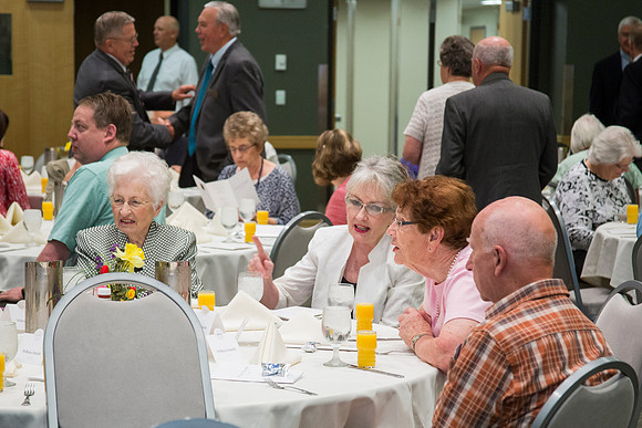 A breakfast celebrating the Wilkins family for their years of service to Ricks College and BYU-Idaho.