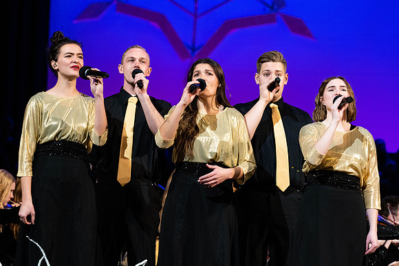 BYU-Idaho Singers, Musicians & Dancers perform in the I-Center auditorium, bring in the Spirit of Christmas along with guests artist Gentri.