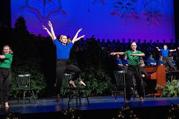 BYU-Idaho Singers, Musicians & Dancers perform in the I-Center auditorium, bring in the Spirit of Christmas along with guests artist Gentri.