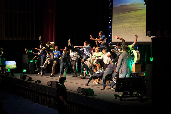 The High-Kick competitors. Photo by Erik Hill.