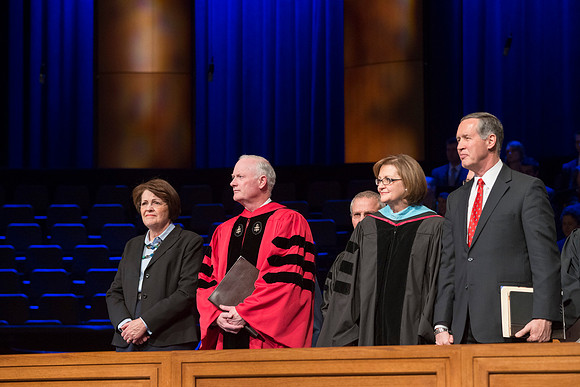 BYU-Idaho December 2013 graduation. Relief Society General President Linda K. Burton addressed the graduates.