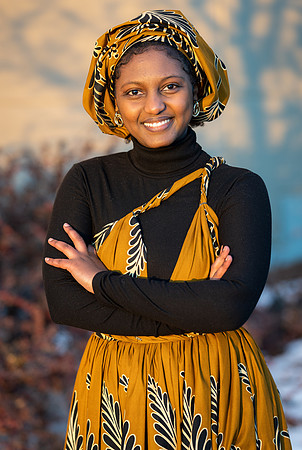 Hana Edossa, BYU-Idaho student from Ethiopia