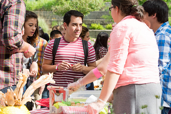 The Brazilian harvest festival, organized by students, featured music games and dancing.