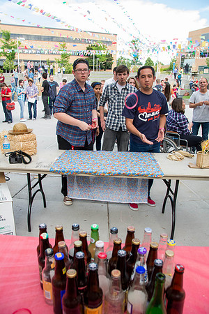 The Brazilian harvest festival, organized by students, featured music games and dancing.