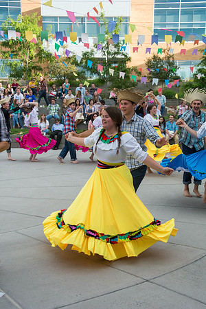 The Brazilian harvest festival, organized by students, featured music games and dancing.