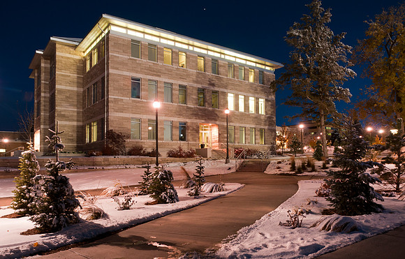 Capturing the sweetlight.  Campus at Night