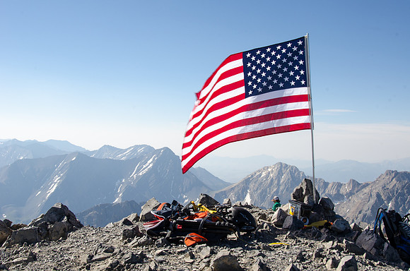 A couple of students from Brigham Young University-Idaho climb the tallest mountain in Idaho: Mount Borah.