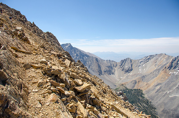 A couple of students from Brigham Young University-Idaho climb the tallest mountain in Idaho: Mount Borah.