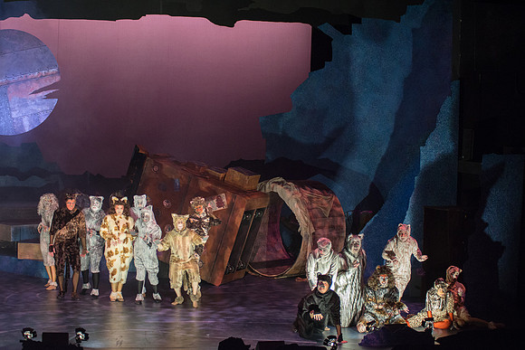 The magical story introduces a community of cats called the Jellicles who live at one corner of a trash dump. It enacts the night they make the “Jellicle Choice” that decides which cat will ascend to