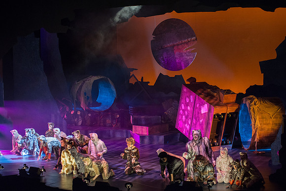 The magical story introduces a community of cats called the Jellicles who live at one corner of a trash dump. It enacts the night they make the “Jellicle Choice” that decides which cat will ascend to
