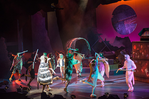 The magical story introduces a community of cats called the Jellicles who live at one corner of a trash dump. It enacts the night they make the “Jellicle Choice” that decides which cat will ascend to