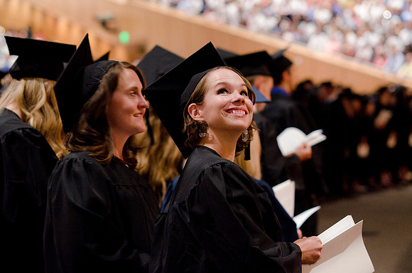 Commencement during graduation spring 2012