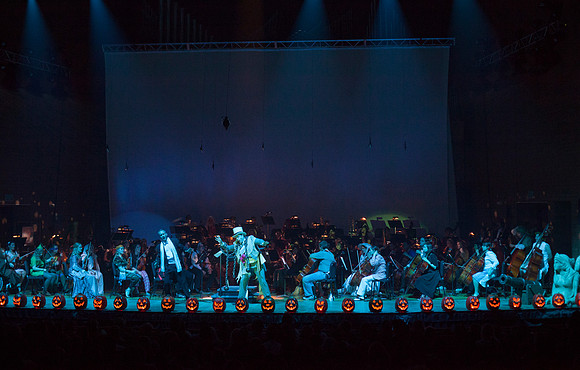 Performers put on a spooky show at the Halloween Concert.