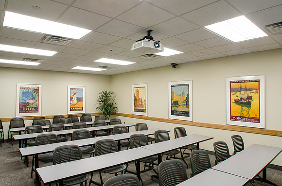 The Virtual Visit Room is designed to host online conference sessions for BYU-Idaho students.