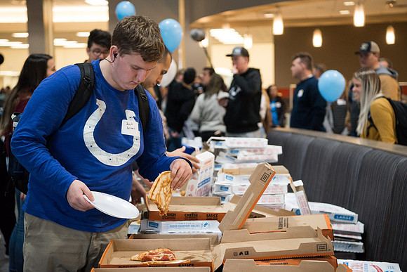 The Elevate Kickoff, a competition for social change, was held in the Crossroads, Fall Semester.