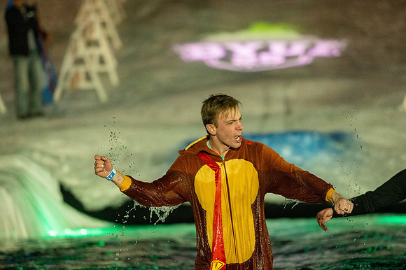 Pond skimming during the 2026 Snowfest - Feb 2026