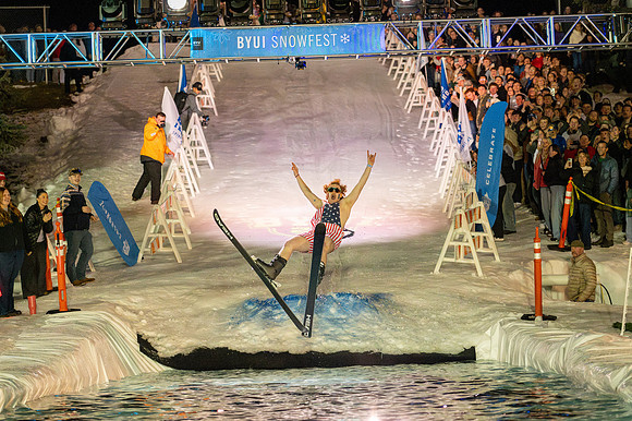 Pond skimming during the 2026 Snowfest - Feb 2026