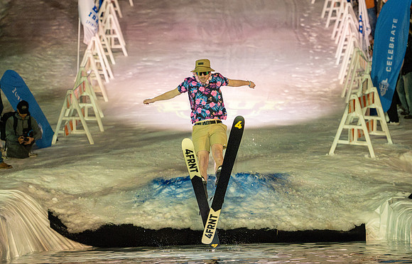 Pond skimming during the 2026 Snowfest - Feb 2026