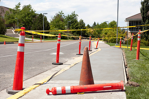 Along with several other construction projects going on, the sidewalks along the Hinckley is one of them.