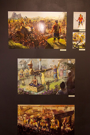 Nick Bowen, a student at BYU-Idaho, has his work shown on display in the Snow Building.