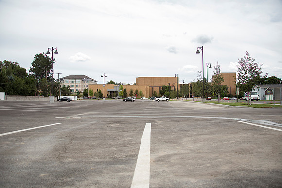 Construction is completed on the parking lot on Second South.
