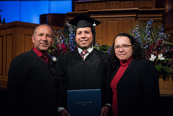 BYU-Idaho Physical Science & Engineering Convocation. Graduates and their loved ones. Winter Semester