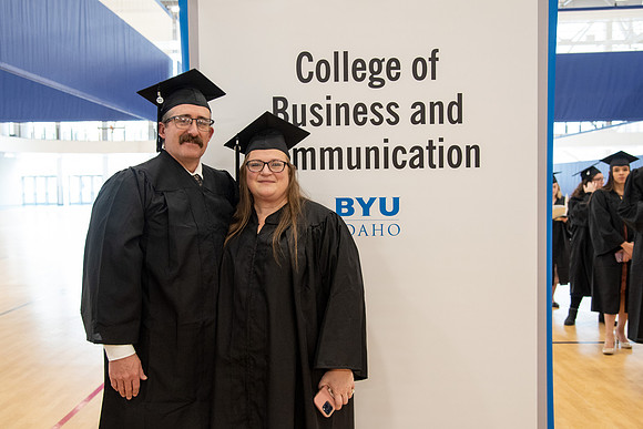 Graduates at Commencement.